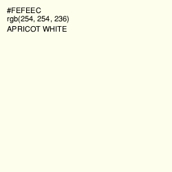 #FEFEEC - Apricot White Color Image
